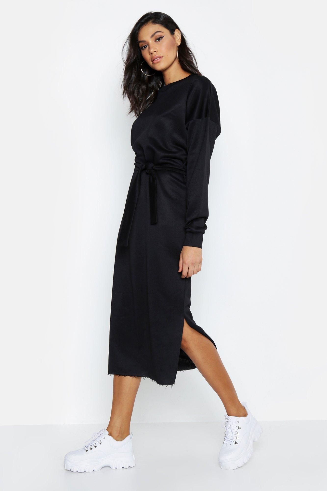 Midi shop sweatshirt dress